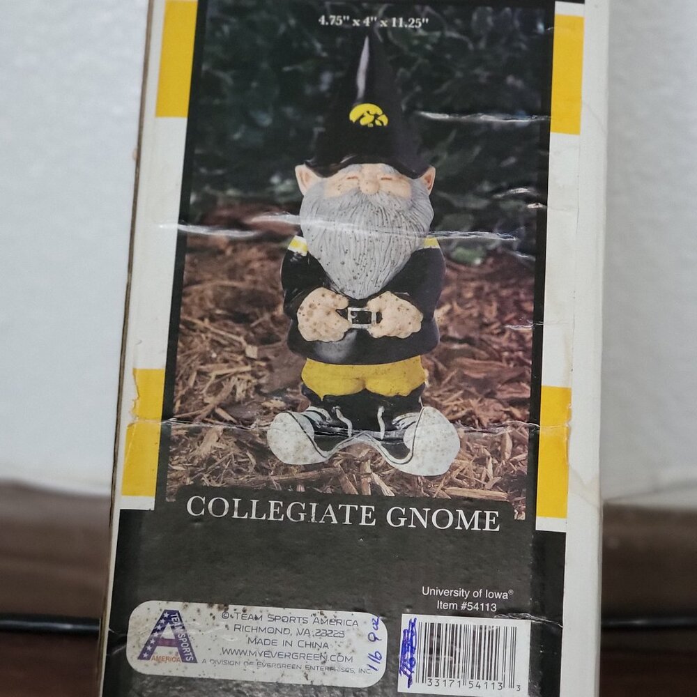 Iowa Hawkeye Collegiate Gnome